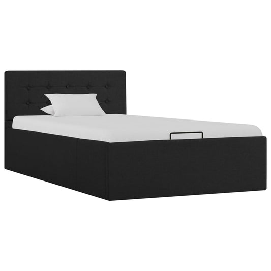 Hidraulinis lovos rėmas su daiktadėže, tamsiai pilkas, 90x200cm