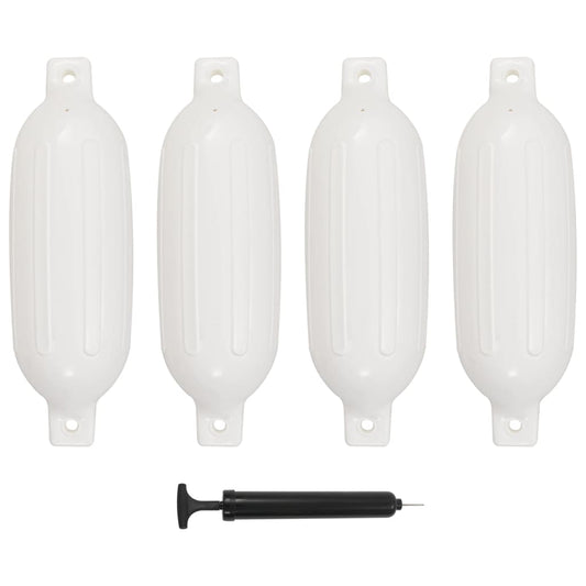 Valties bortų apsaugos, 4vnt., baltos spalvos, 58,5x16,5cm, PVC
