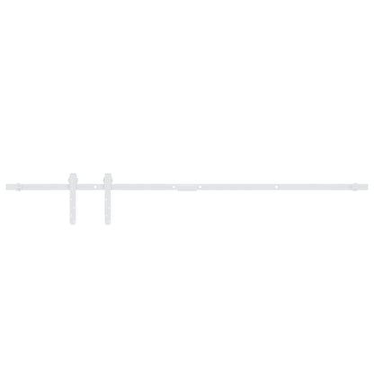 Stumdomų spintelės durelių rinkinys, baltas, 122cm, plienas