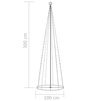 Kalėdų eglutė, 100x300cm, kūgio formos, 330 LED lempučių