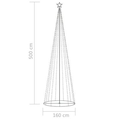 Kalėdų eglutė, 160x500cm, kūgio formos, 752 LED lemputės