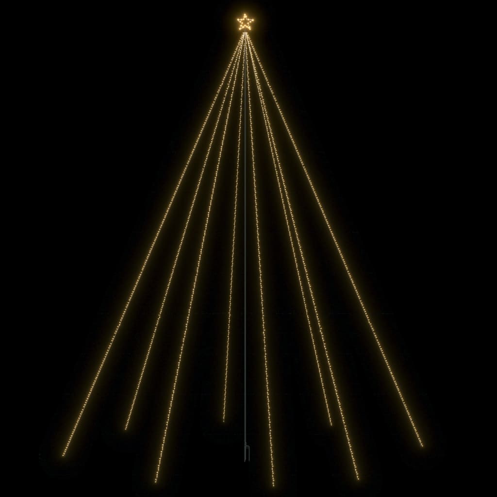 Kalėdų eglutės girlianda-krioklys, 1300 LED lempučių, 8m