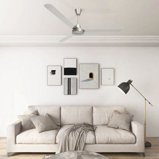 Lubų ventiliatorius, sidabrinės spalvos, 142cm