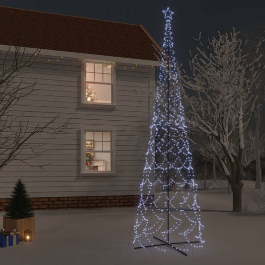 Kalėdų eglutė, 230x800cm, kūgio formos, 3000 šaltų baltų LED