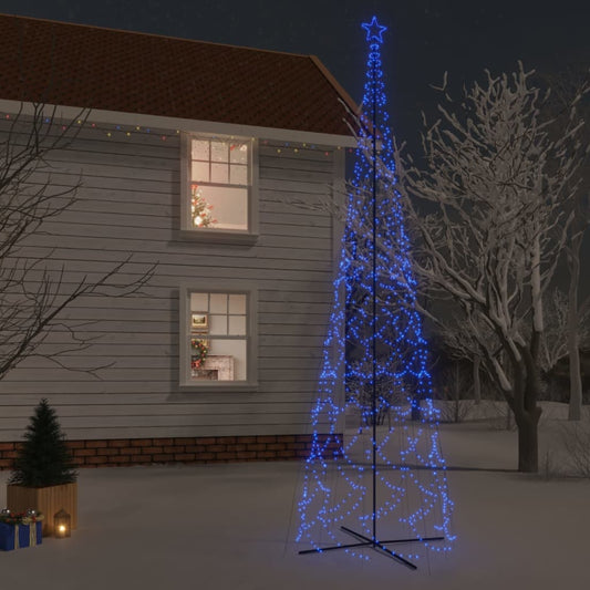 Kalėdų eglutė, 230x800cm, kūgio formos, 3000 mėlynų LED