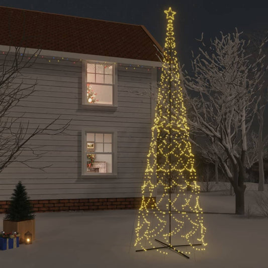 Kalėdų eglutė, 230x800cm, kūgio formos, 3000 šiltų baltų LED