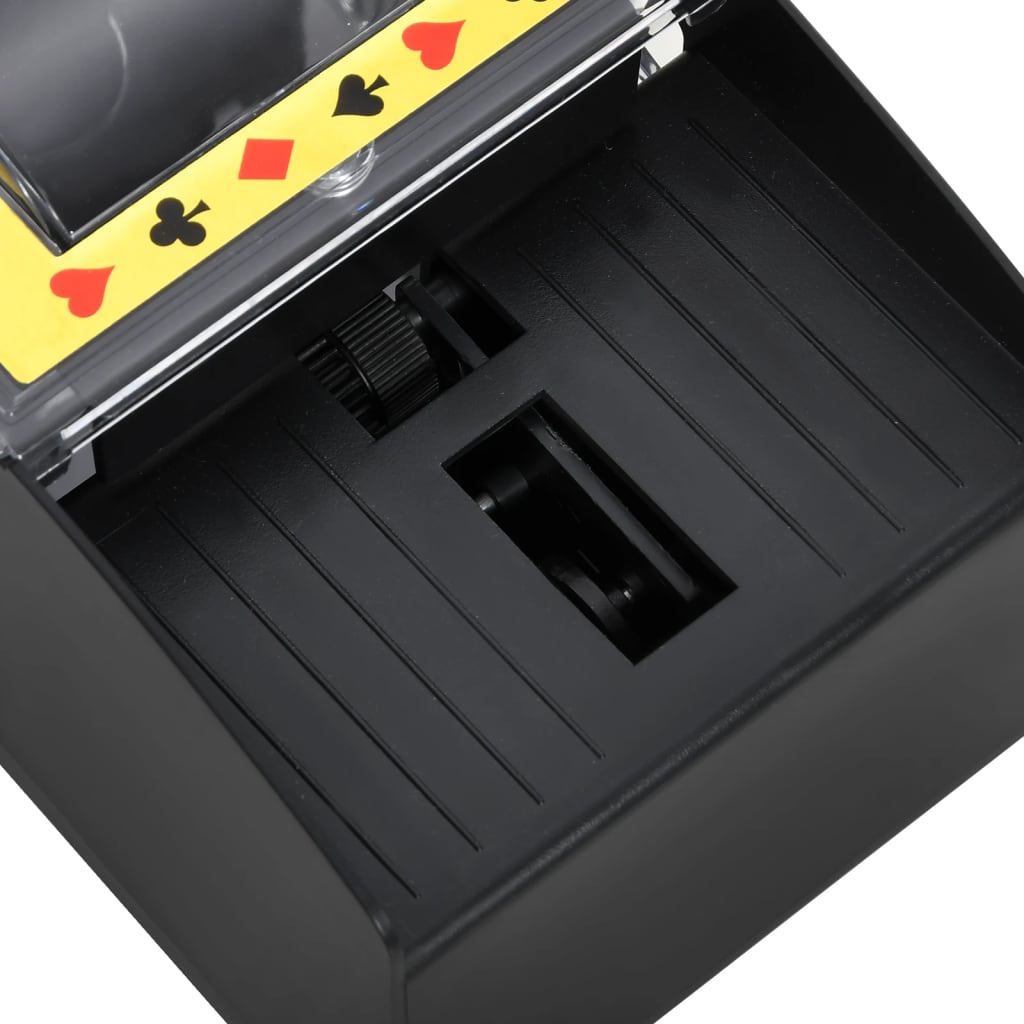Automatinis kortų maišytuvas, juodos spalvos, 2 kortų kaladėms