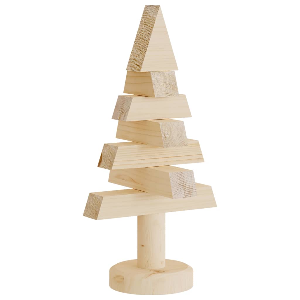 Medinės Kalėdų eglutės, 2vnt., 30cm, pušies medienos masyvas